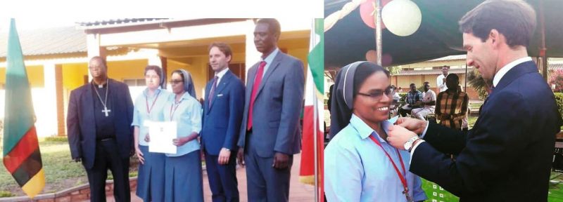 News Photo 1 - Europe - Otta Nottathil - malayalee_sister_sangeetha_honoured_italian_govt